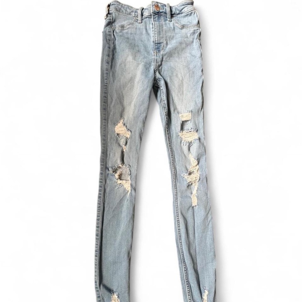 Distressed Light Blue Women's Jeans